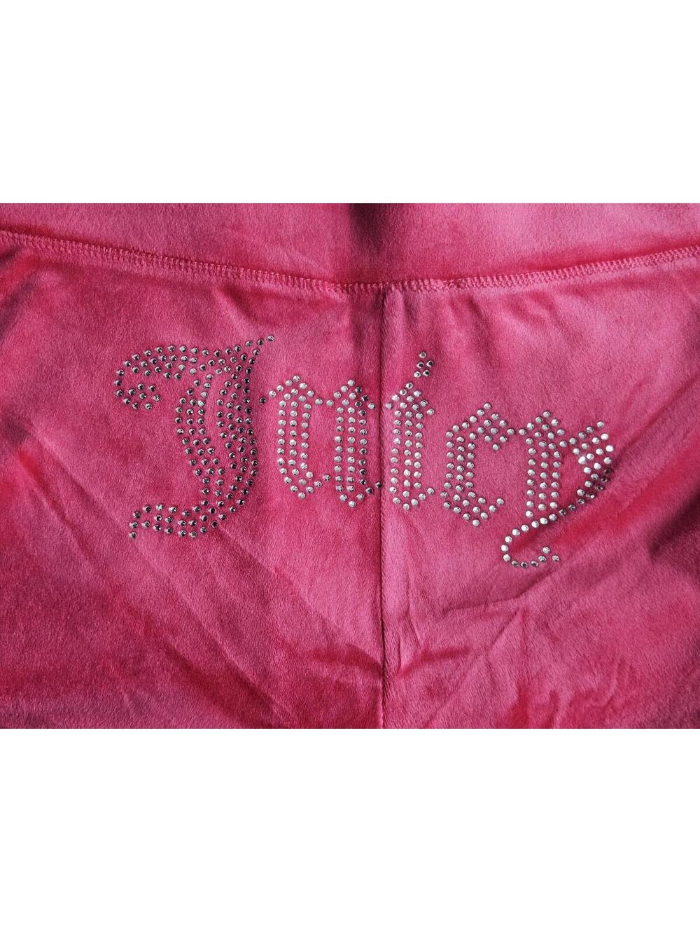 Juicy Couture Pink Velour Tracksuit Rhinestone Y2K Zip Hoodie Set L NWT E/18 - Picture 4 of 6